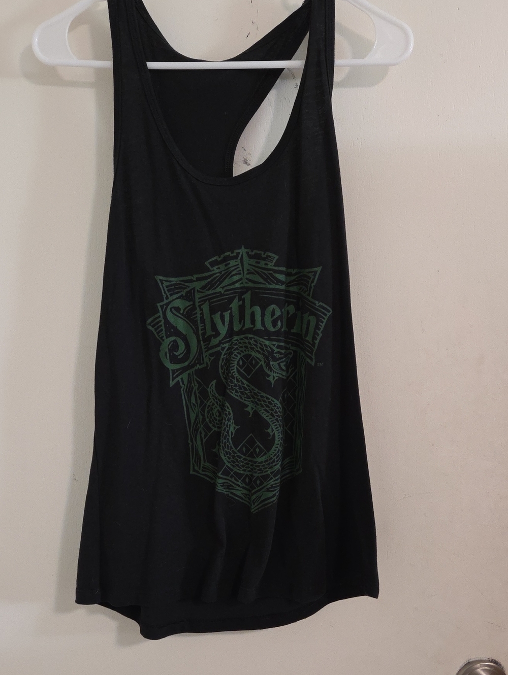 Slytherin Black Racerback Tank Top - Women's
